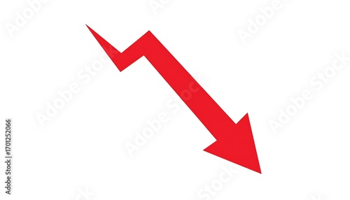 Red downward arrow graphic