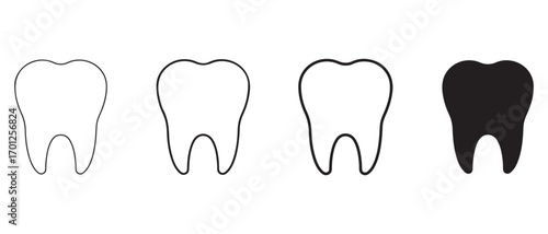 Dental health concept. showing healthy and decayed tooth isolated on white background.