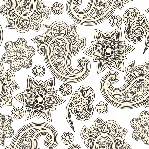 European classical ethnic pattern hand-drawn design materials