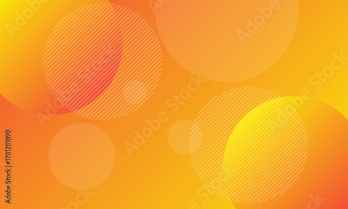 yellow gradient geometric background with circular shapes for banner, poster, presentation, web, etc. vector eps10