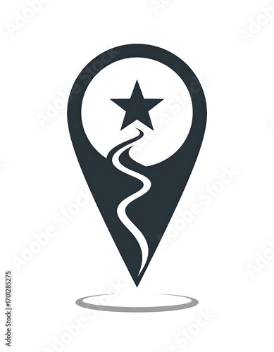 Destination star map marker