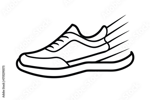 sport shoes vector illustration design icon logo art