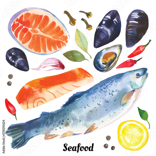 fresh salmon with lemon and herbs