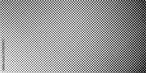 Black white halftone. Basic halftone dots effect in black and white color. Halftone effect. Dot halftone. Background with monochrome dotted texture. Polka dot pattern