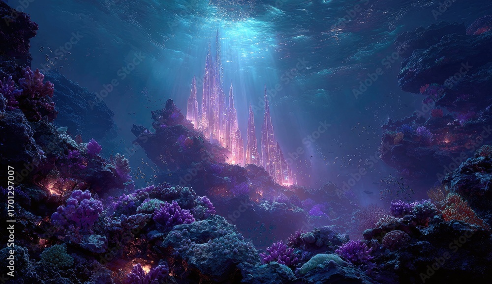 Fototapeta premium Underwater Light Beams