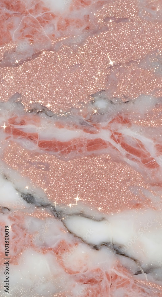 Fototapeta premium Pink Marble Glitter Background Design.