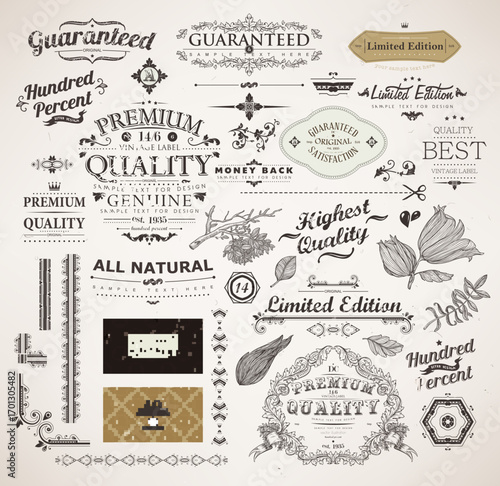 Retro vector mystical decorative pattern vector graphic illustration