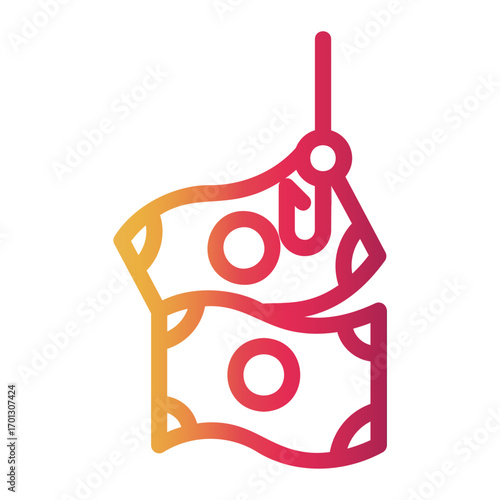 phishing Line Gradient Icon