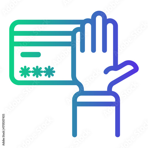 robbery Line Gradient Icon