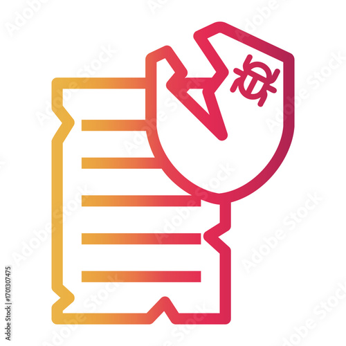 spam Line Gradient Icon
