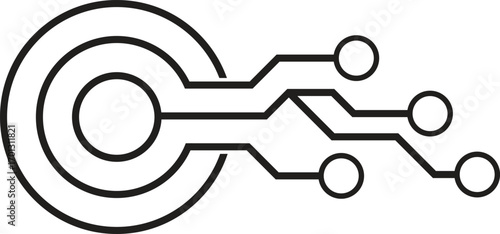  Abstract Technology Elements vector illustration