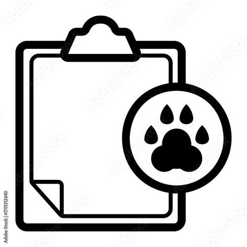 pet report Line Icon