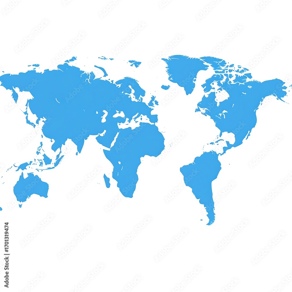 Fototapeta premium Global map, world view, travel planning, background white, website use