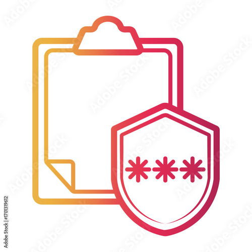 health insurance Line Gradient Icon