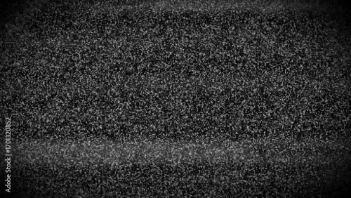 Television Static Noise Pattern with Vignette Effect screen