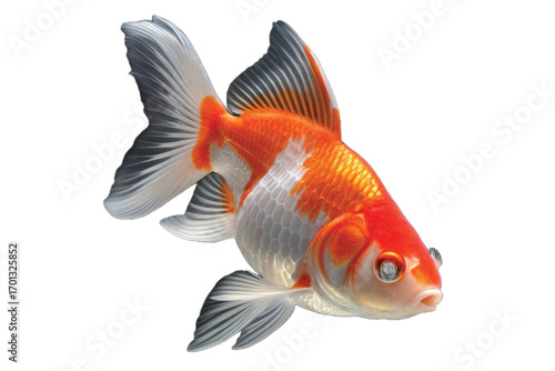  goldfish swimming pretty, doseup, background, simple,
