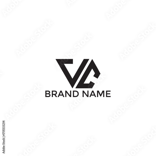 VC Letter Logo Design Creative Modern Vector

