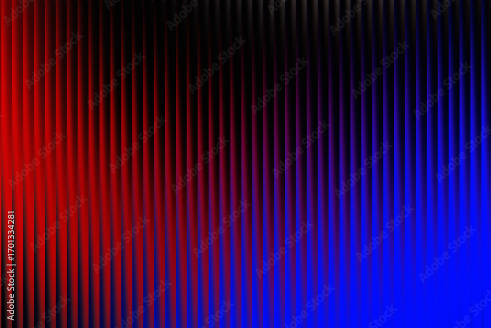 Fototapeta premium Abstract Vertical Stripes Gradient Red to Blue with Dark Vignette background