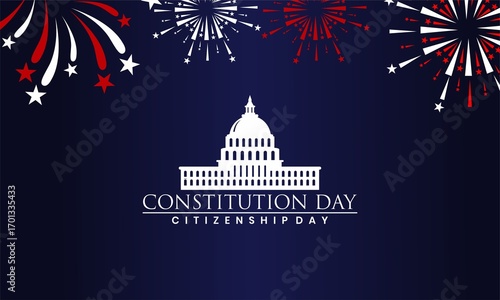 Wallpaper Mural  Constitution Day and Citizenship Day , we are the people. Template for background, banner, card, poster with text writing. Torontodigital.ca
