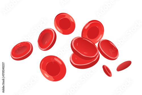 Red blood cells illustration