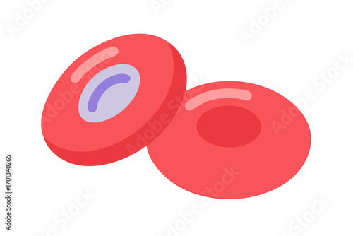 3d rendering of red blood cells