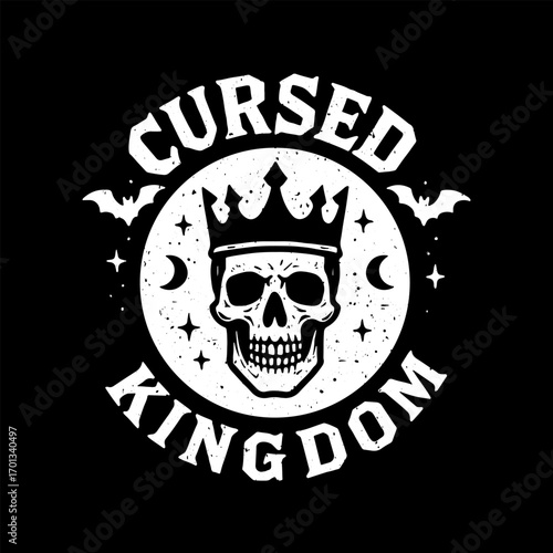 Cursed kingdom skull badge