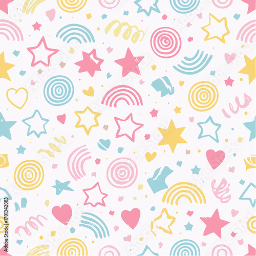 Colorful scribble background minimalist design
3