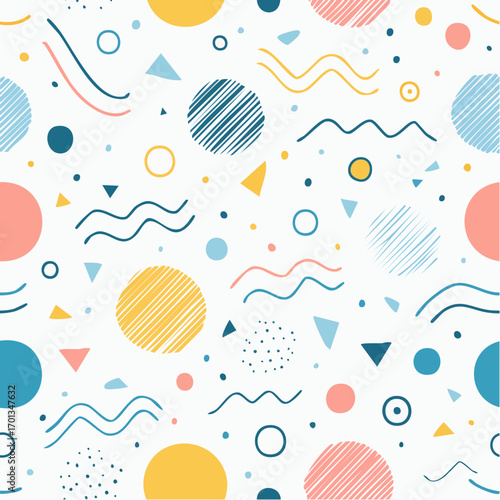 Seamless pattern ivorycolored background outer space concept
3