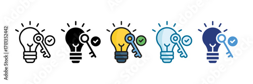 Problem Solving Icon Set Multiple Style Collection
