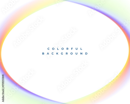 abstract colorful round shape frame background design
