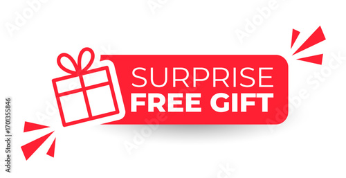 surprise free gift promo offer background for business marketing