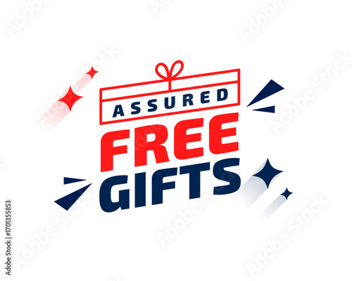 assured free gift giveaway offer background design