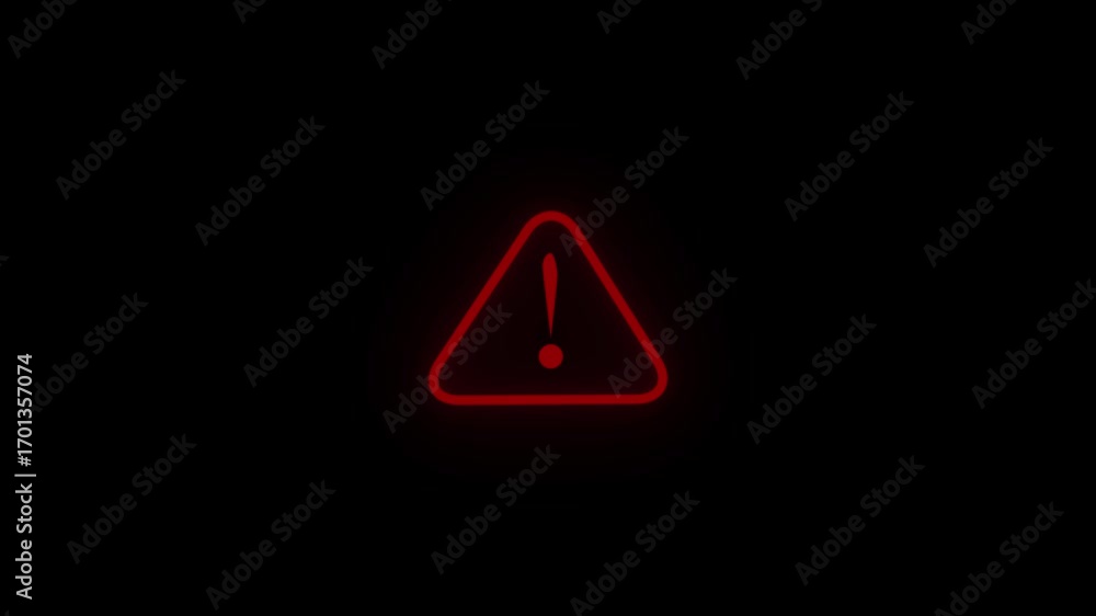 Horizontal Warning Button Video Stock Warning icon horizontal all the video danger alert sign ...