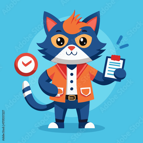 cat vector illustration business