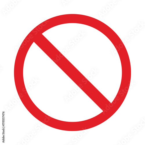 traffic sign. illustration of traffic signs in flat style. Warning is prohibited from entering.vector illustration. vector icon.
