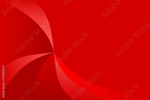 Red color wave abstract vector background, Cotton beautiful colorful pattern with line fabric texture smooth draping and soft sheen