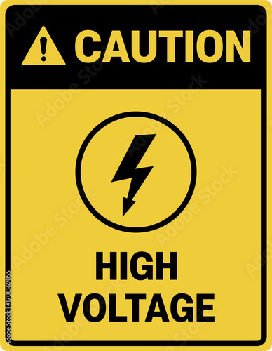 High Voltage Warning Sign