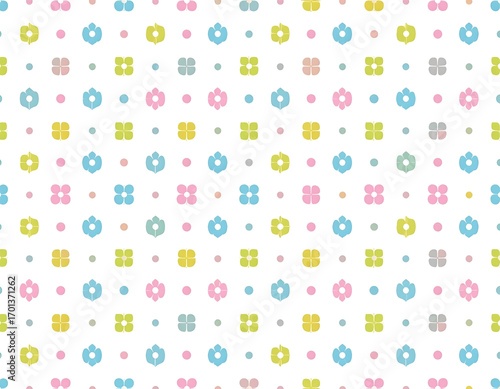 Wallpaper Mural Pastel floral pattern Torontodigital.ca