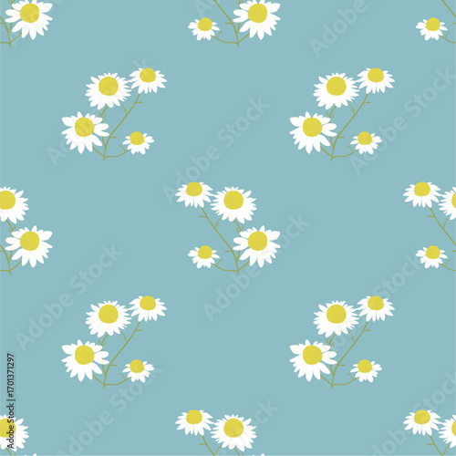 Flower vector seamless pattern illustration floral background