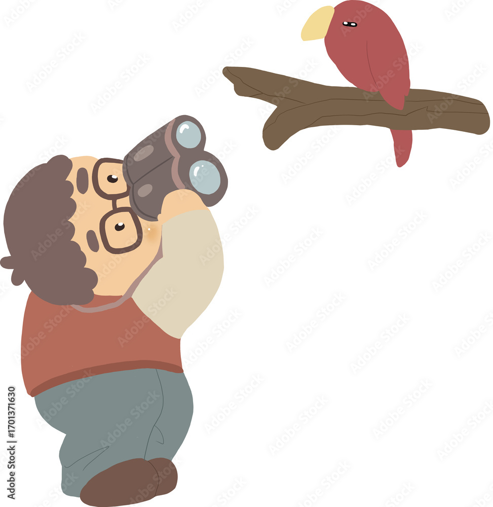 Fototapeta premium 새 관찰하기