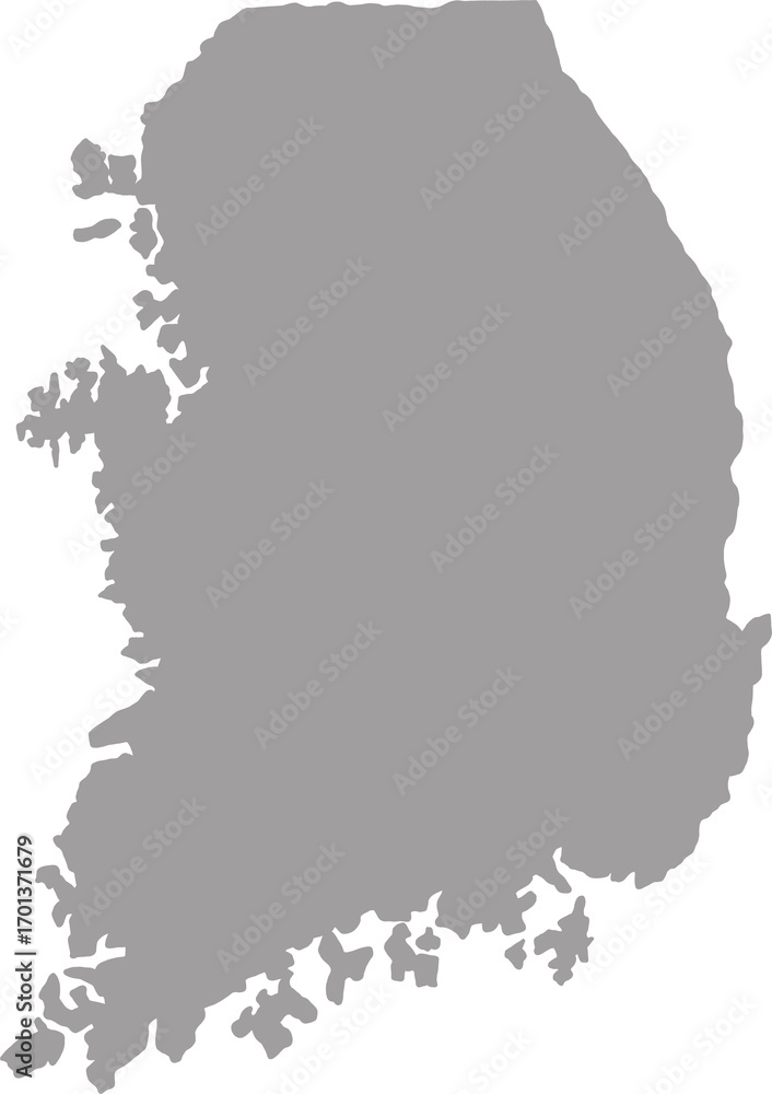 Obraz premium 한국지도 2