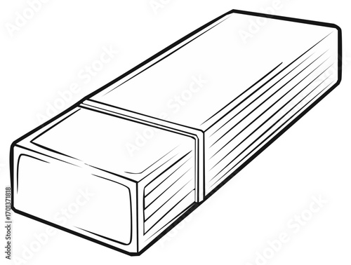 Simple black and white line art illustration of a matchbox, a rectangular container for matches.