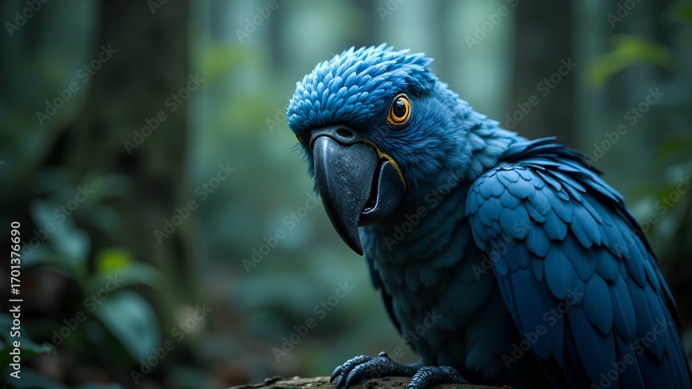 Fototapeta premium blue macaw