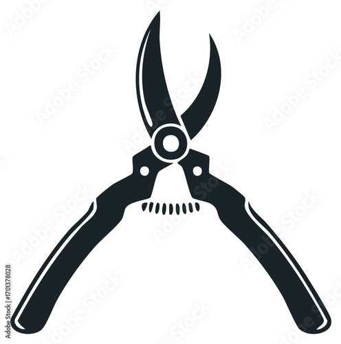 Pruning Shears in Vector Art Cutters Garden Tool Graphic Gardening Silhouette Shape