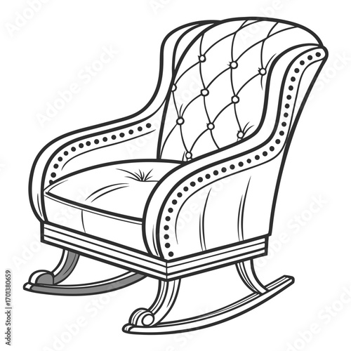 Elegant Rocking Chair A Classic Piece of Furniture