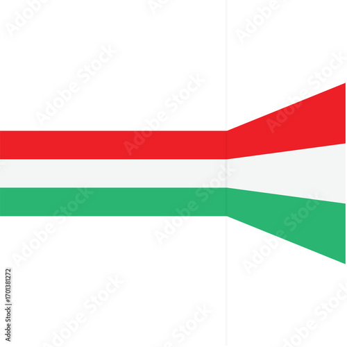 Colorful stripes with 3 d dimensional effect isolated on white for your business background