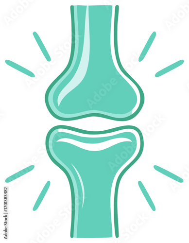 Bone Joint Anatomy Illustration, Medical Health Care Concept, Orthopedics Clinic Symbol, Healthy Body, Strong Structure