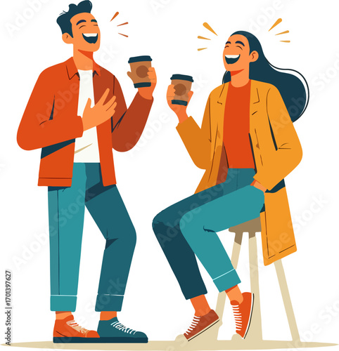 Happy_Young_Couple_Sitting_Together_and_Drinking_Coffee_–_Relaxed_Lifestyle