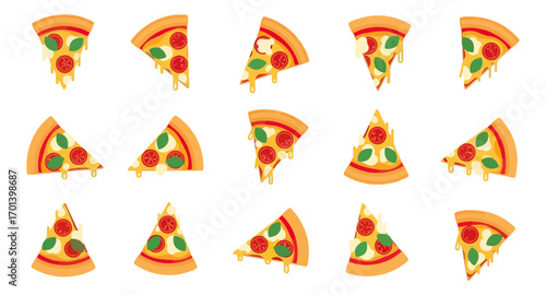 Pizza slices illustration