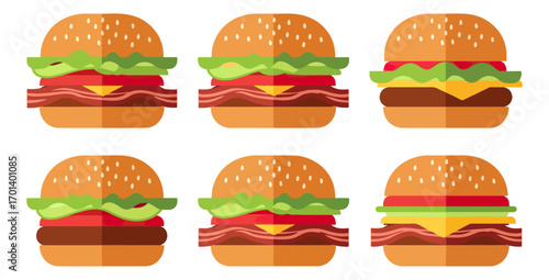 Various hamburger designs